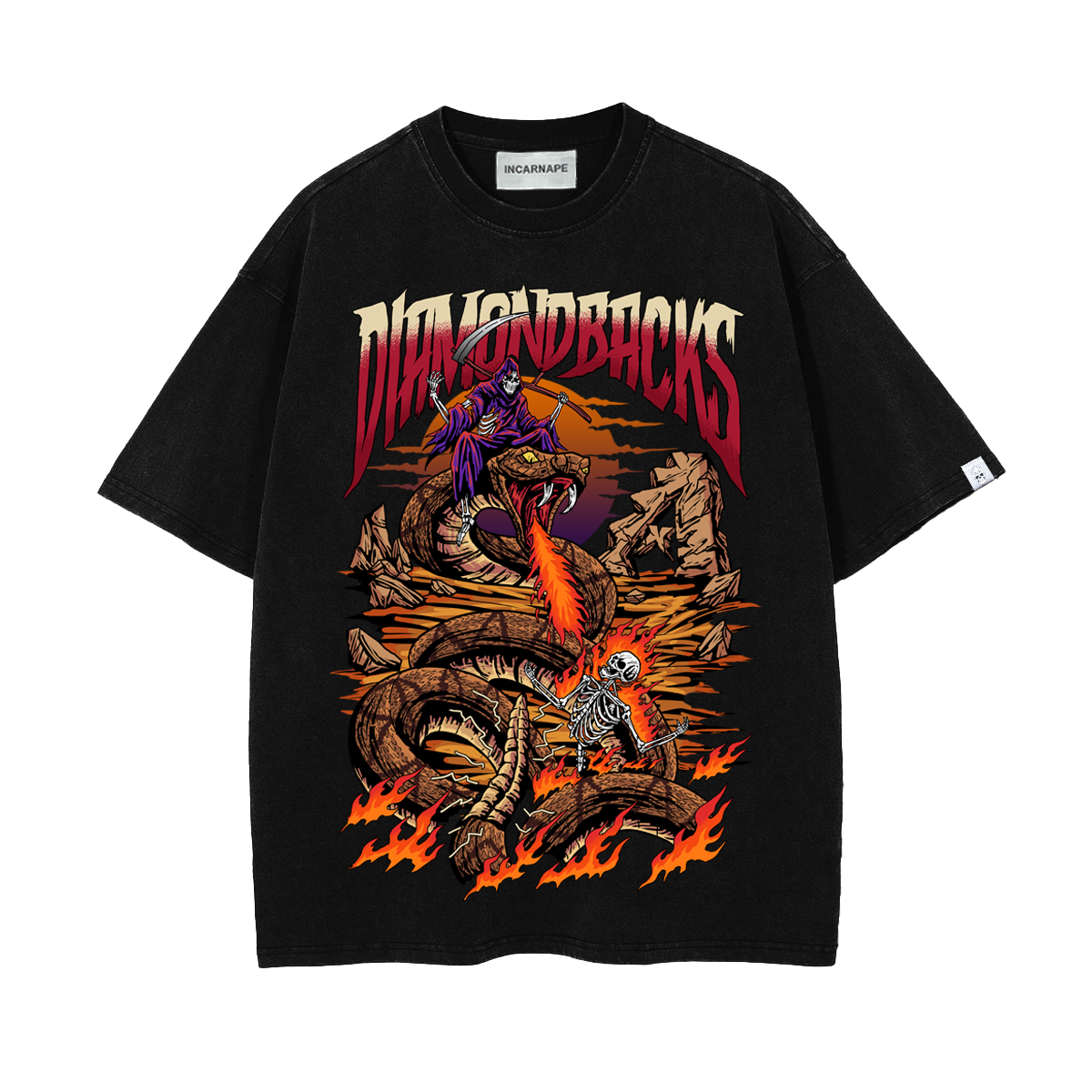 DIAMONDBACKS "SERPIENTES" OVERSIZED TEE