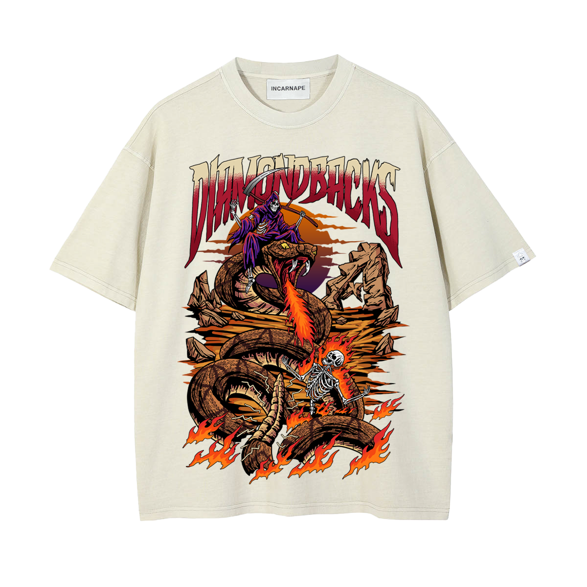 DIAMONDBACKS "SERPIENTES" OVERSIZED TEE
