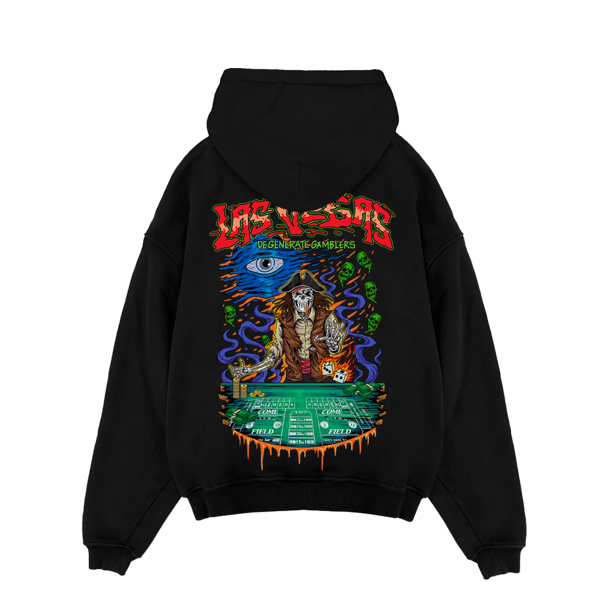 LAS VEGAS "DEGENERATE GAMBLERS" PULL-OVER HOODIE