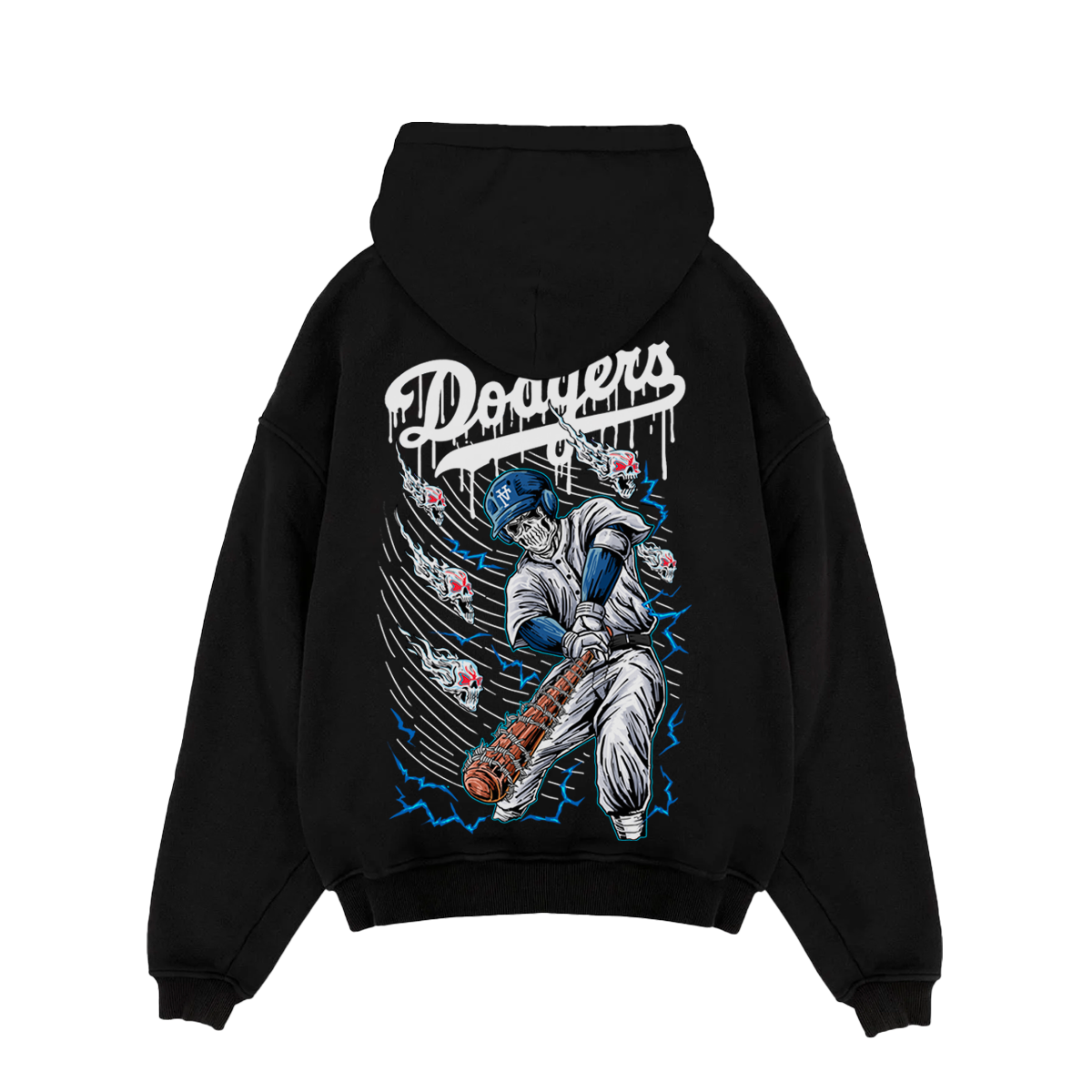 LA DODGER "BLEEDING BLUE" PULL-OVER HOODIE