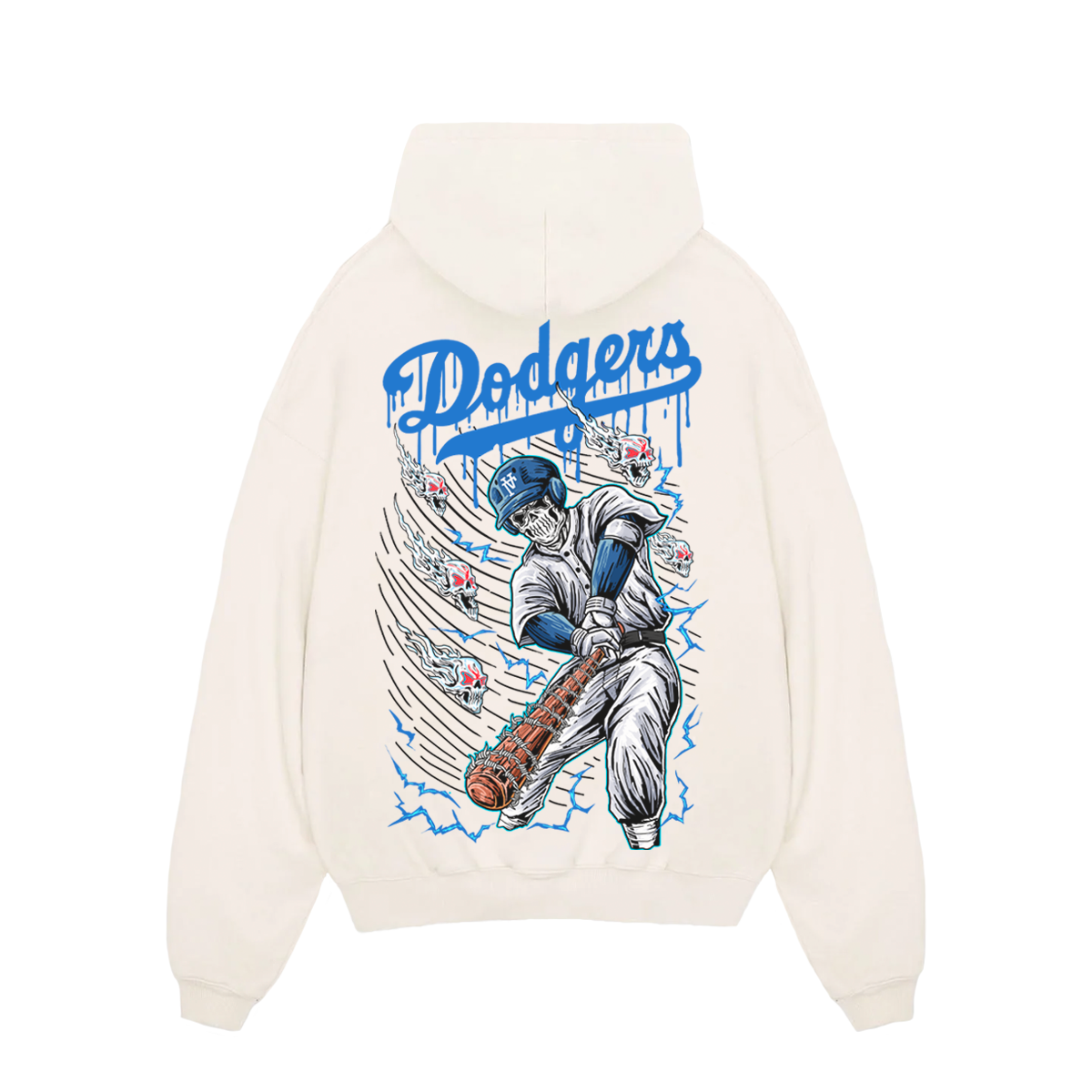 LA DODGER "BLEEDING BLUE" PULL-OVER HOODIE