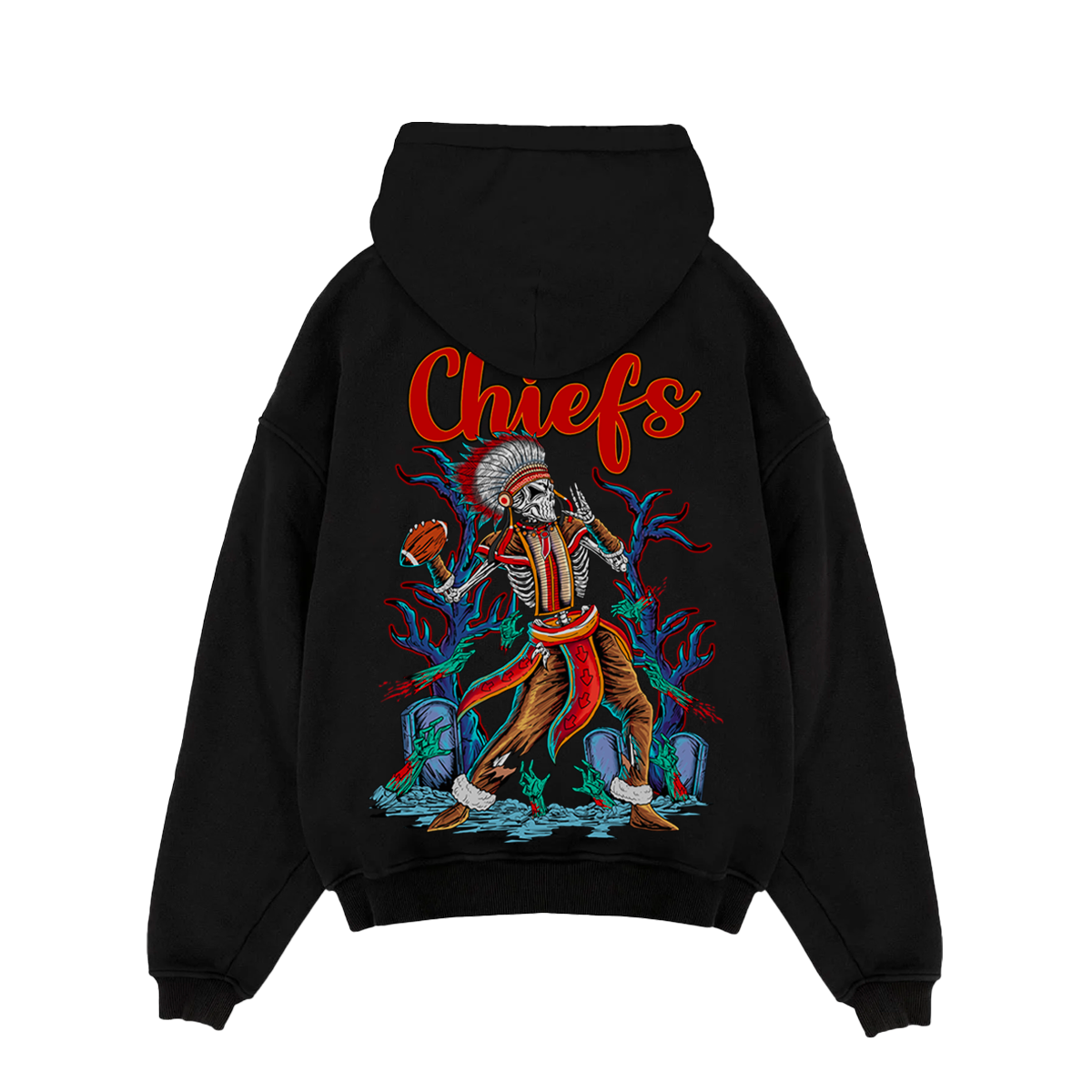 CHIEF MAHOMES "THE GRIM REAPER" PULL-OVER PREMIUM HOODIE