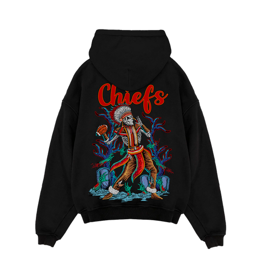 CHIEF MAHOMES "THE GRIM REAPER" PULL-OVER PREMIUM HOODIE