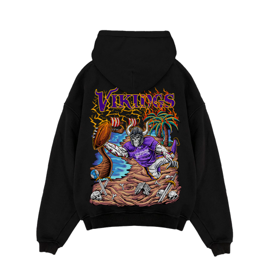 JUSTIN JEFFERSON "CONQUER ANYTIME ANYWHERE" PULL-OVER HOODIE