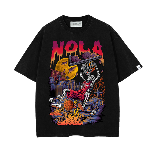 NOLA PELICANS "BACK FROM HELL" OVERSIZED TEE