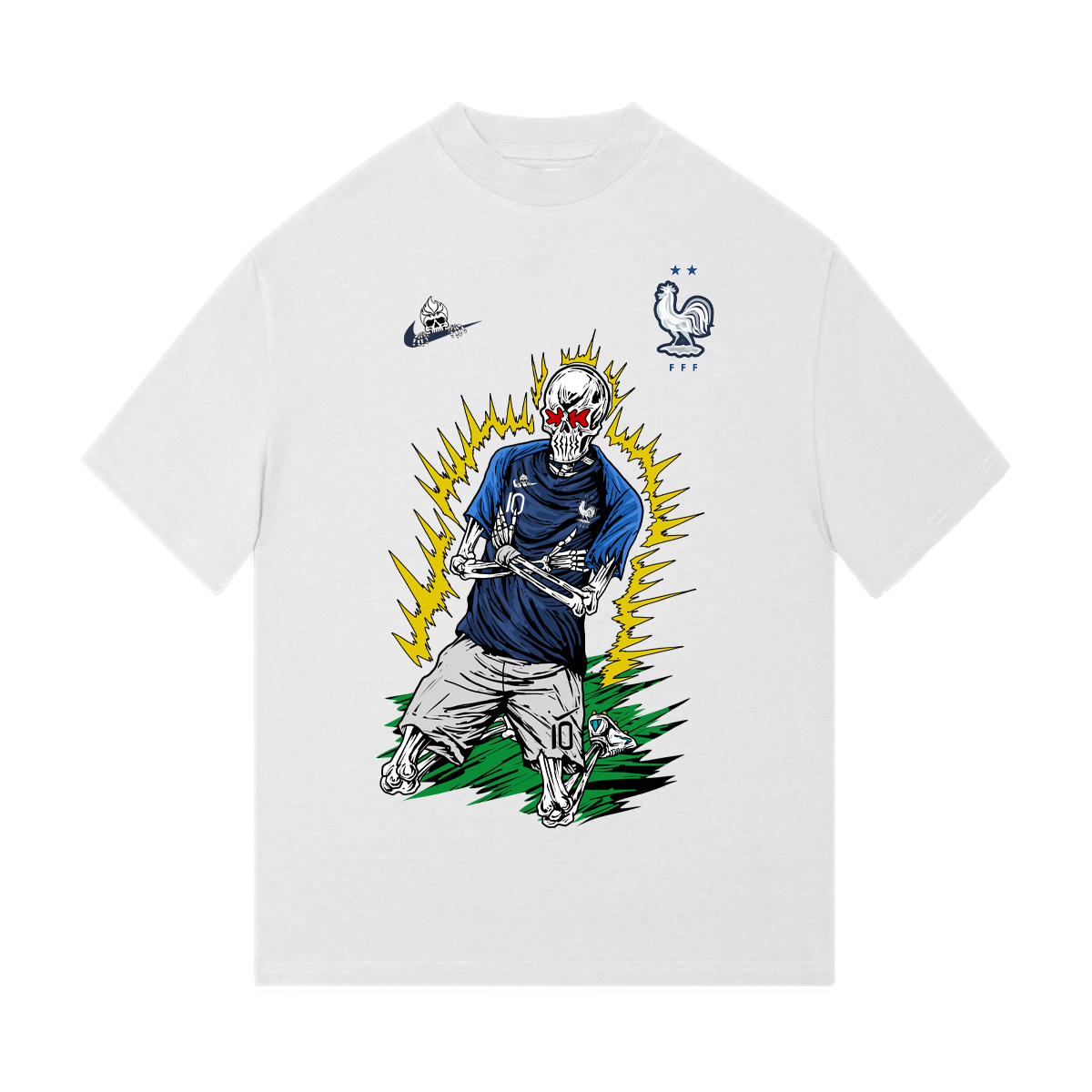 INCARNAPE FRANCE MBAPPE "THE DEFENDING CHAMPS" TEE - Off-white