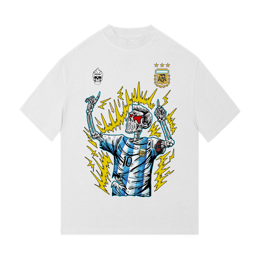 INCARNAPE ARGENTINA LIONEL MESSI "KING OF WORLD CUP" TEE - Off-white