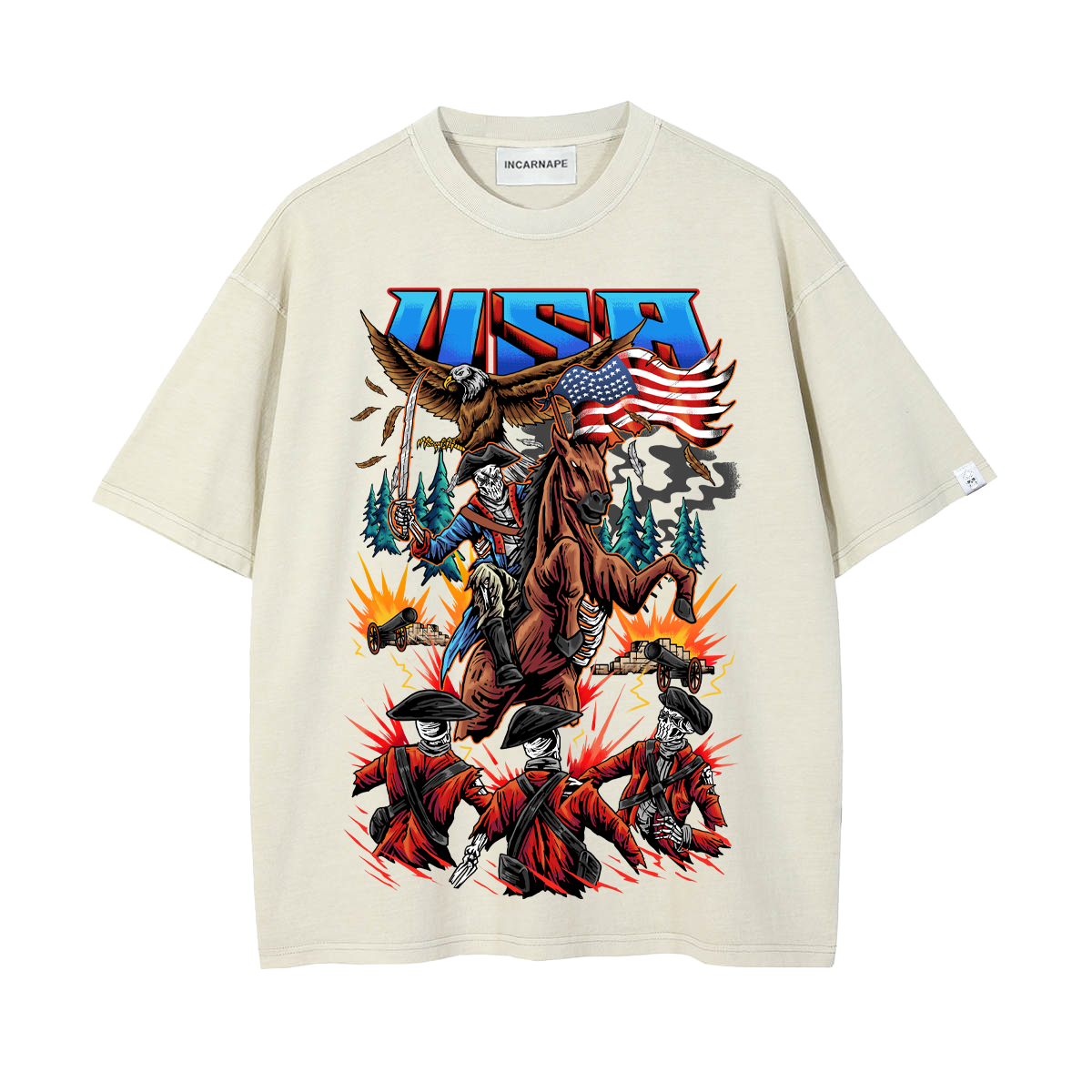 ORIGINAL USA " INDEPENDENCE DAY" OVERSIZED TEE