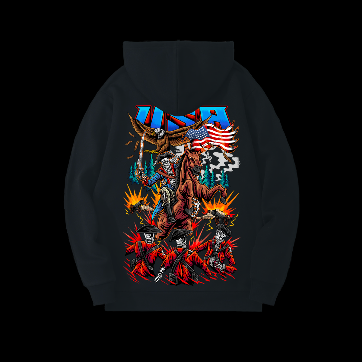 INCARNAPE USA "INDEPENDENCE DAY" PULL-OVER HOODIE
