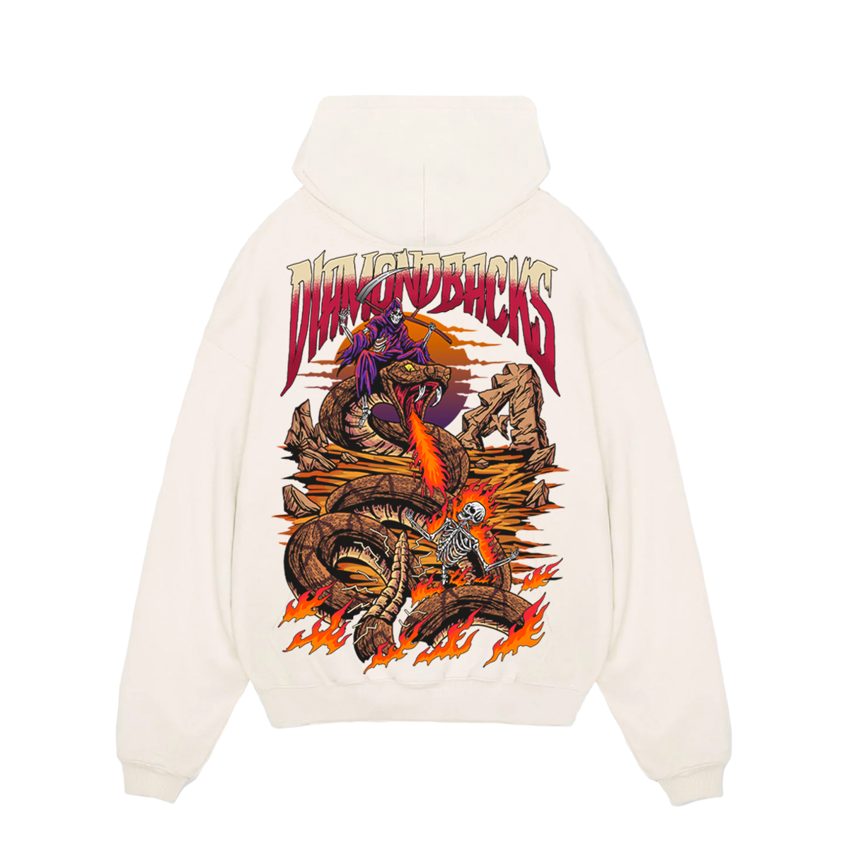 DIAMONDBACKS "SERPIENTES"  PULL-OVER HOODIE