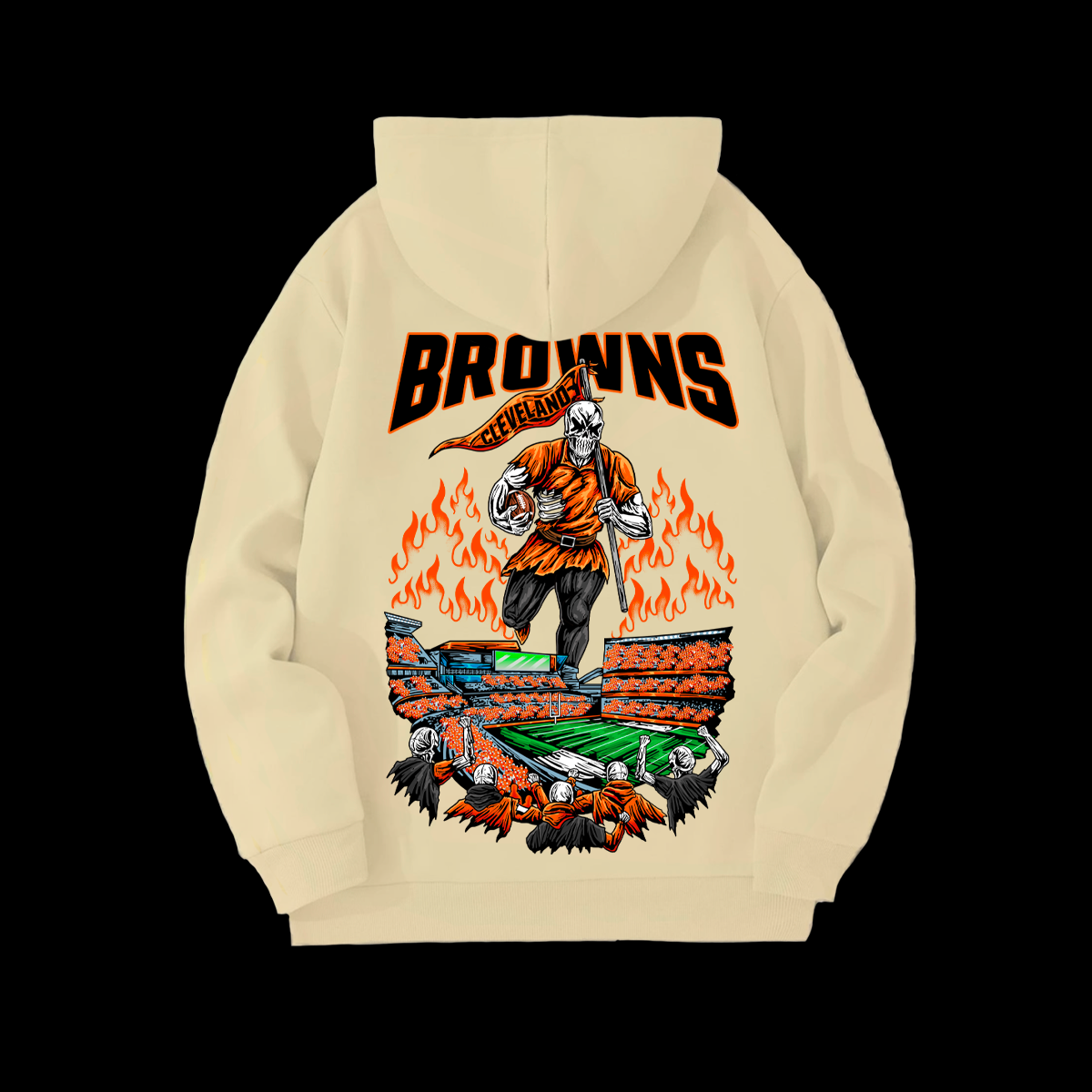 INCARNAPE BROWNS POUND PULL-OVER HOODIE