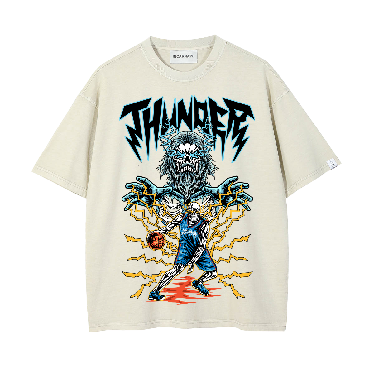 "OKC THUNDER" OVERSIZED TEE