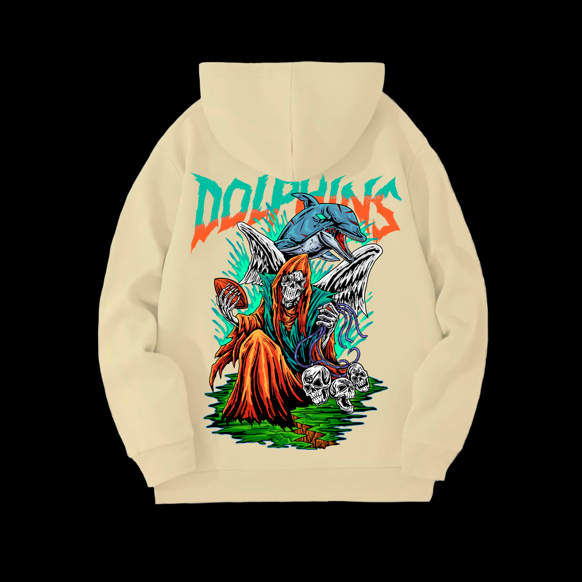 INCARNAPE DOLPHINS "WE'RE IN THE HUNT" PULL-OVER HOODIE